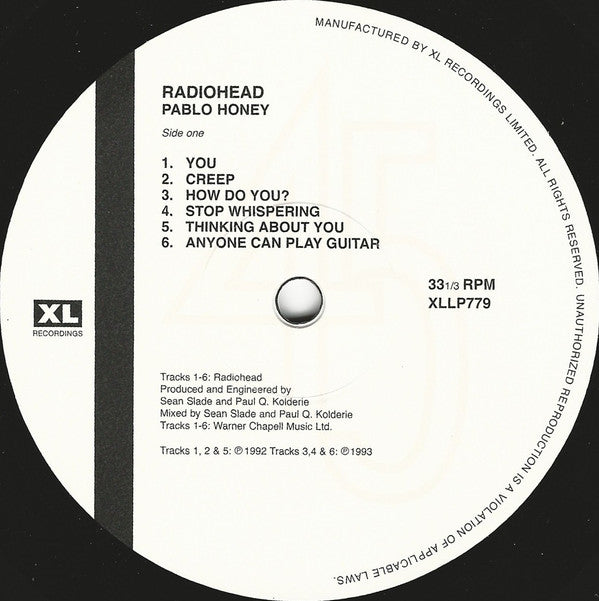 Radiohead - Radiohead - Pablo Honey  (LP) - Discords.nl