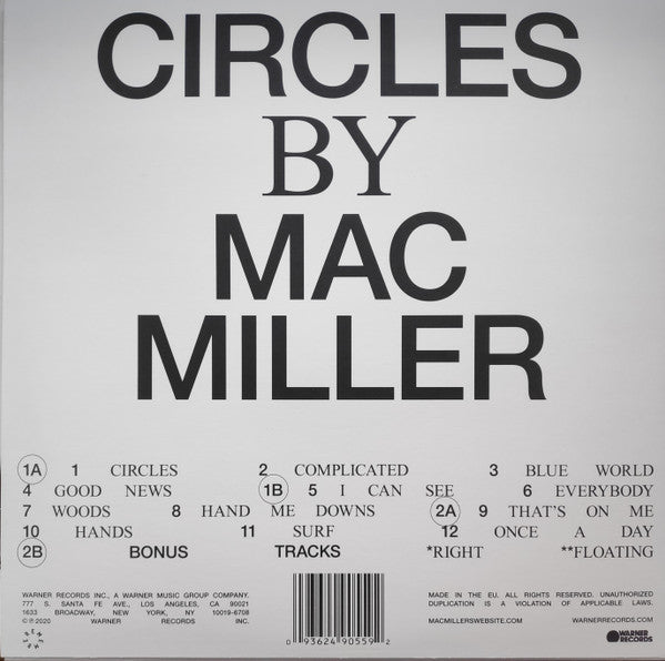 Mac Miller - Mac Miller - Circles - Clear Vinyl  (LP) - Discords.nl