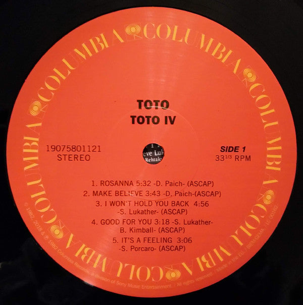 Toto - Toto IV  (LP) - Discords.nl