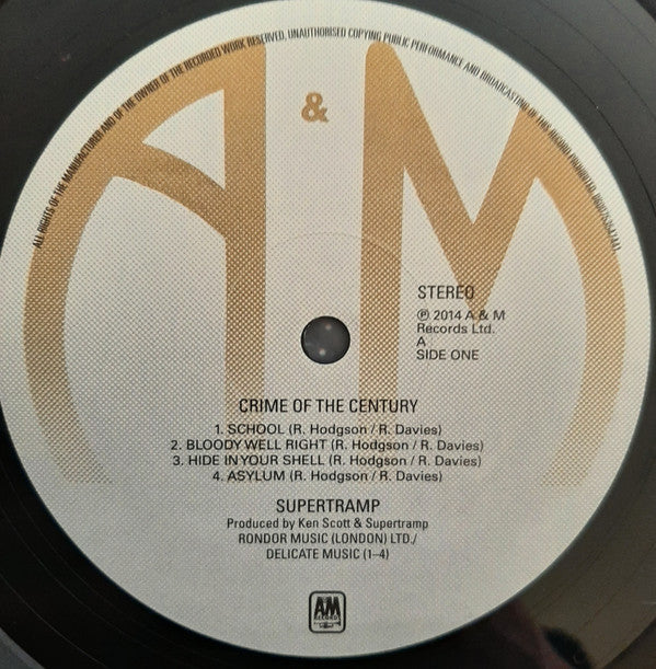 Supertramp - Crime Of The Century  (LP) - Discords.nl