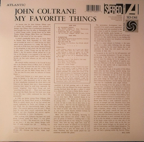John Coltrane - John Coltrane - My Favorite Things  (LP) - Discords.nl
