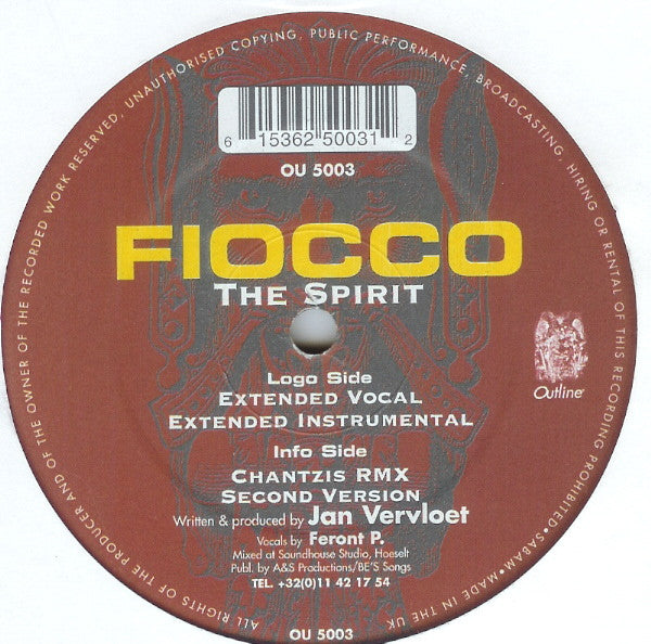 Fiocco - The Spirit (12" Tweedehands)