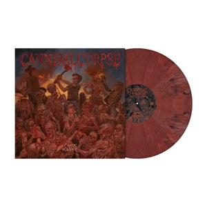 Cannibal Corpse - Chaos Horrific - Burned Flesh Marbled Vinyl (LP) - Discords.nl