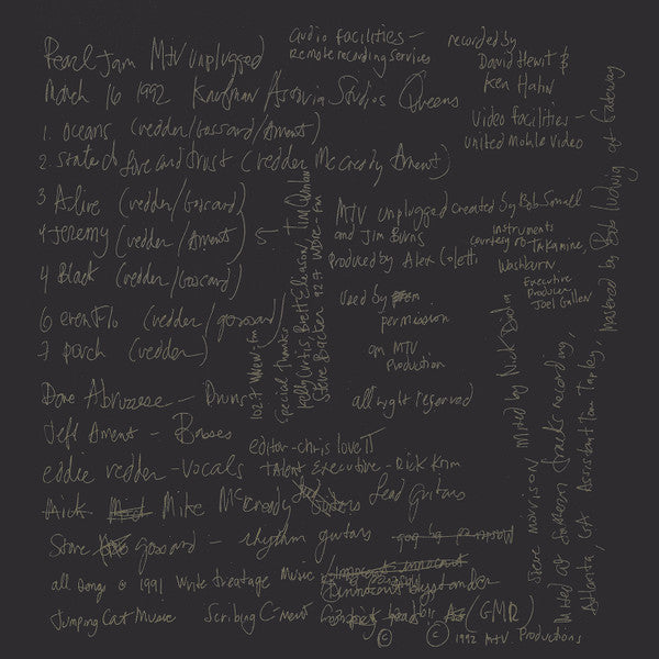 Pearl Jam - MTV Unplugged  (LP)