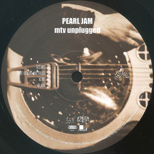 Pearl Jam - MTV Unplugged  (LP)