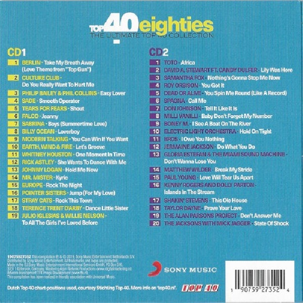 Various - Top 40 - eighties (CD) - Discords.nl