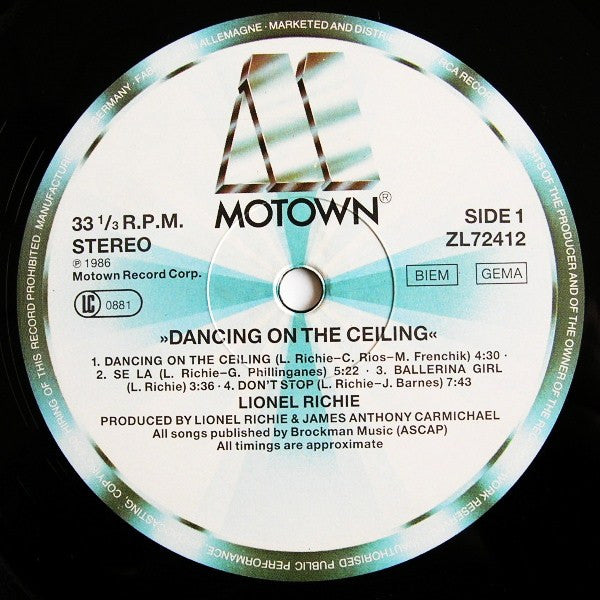 Lionel Richie - Dancing On The Ceiling (LP Tweedehands)