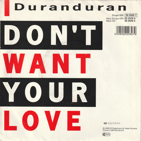 Duran Duran - I Don't Want Your Love (7-inch Tweedehands)