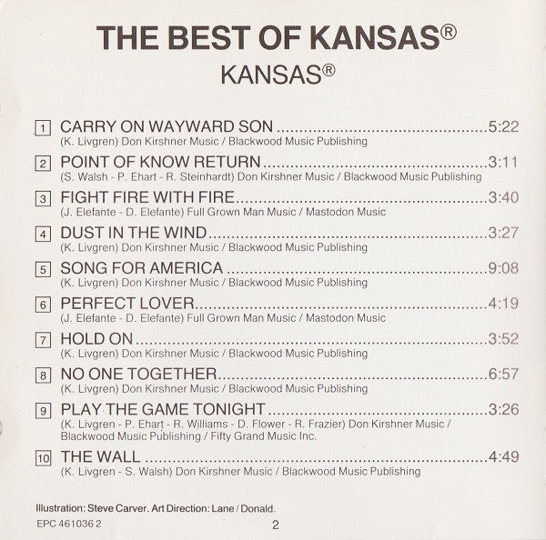 Kansas - The Best Of Kansas (CD)