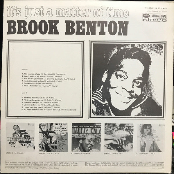 Brook Benton - It's Just A Matter Of Time (LP Tweedehands) - Discords.nl