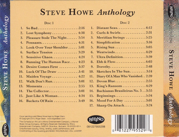 Steve Howe - Anthology (A Solo Career Retrospective) (CD)