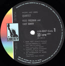 Chet Baker Quartet - Quartet: Russ Freeman Chet Baker (LP Tweedehands)