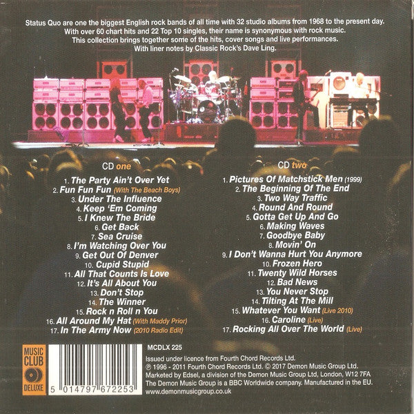 Status Quo - Keep 'Em Coming - The Collection (CD)