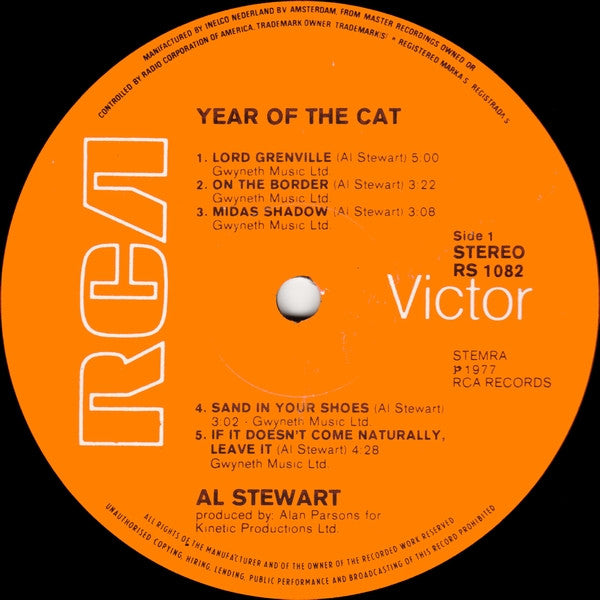 Al Stewart - Year Of The Cat (LP Tweedehands)