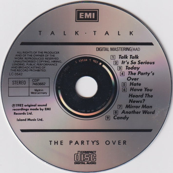 Talk Talk - The Party's Over (CD Tweedehands) - Discords.nl