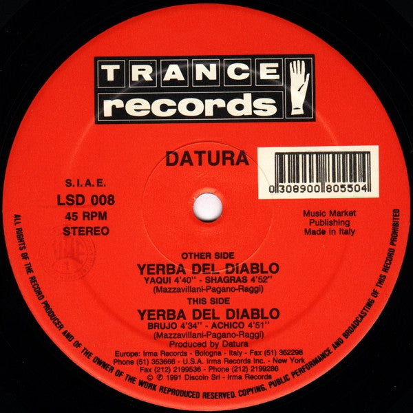 Datura - Yerba Del Diablo (12" Tweedehands)