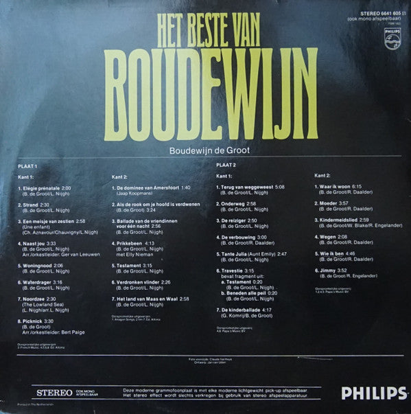 Boudewijn de Groot - Het Beste Van Boudewijn (LP Tweedehands) - Discords.nl