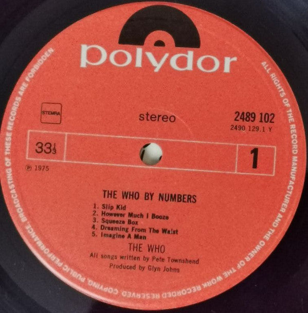 Who, The - The Who By Numbers (LP Tweedehands)