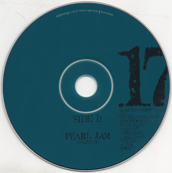 Pearl Jam - 18 6 00 - Salzburg City Square - Salzburg, Austria (CD)