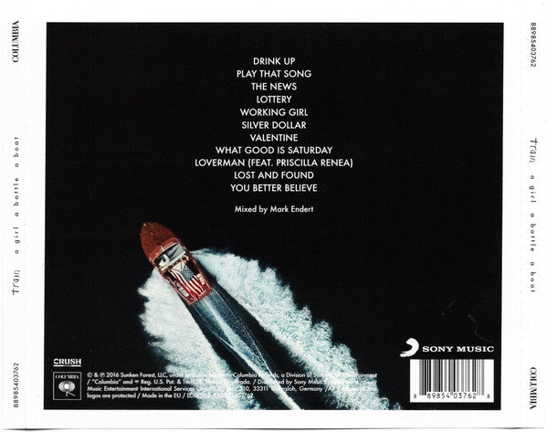 Train - A Girl A Bottle A Boat (CD)