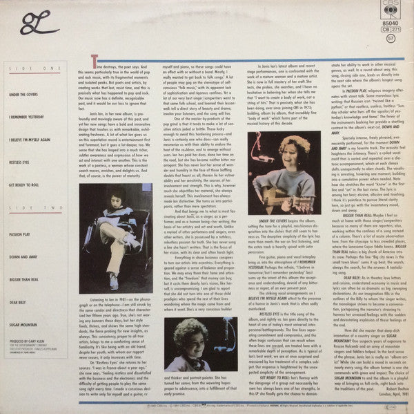 Janis Ian - Restless Eyes (LP Tweedehands)