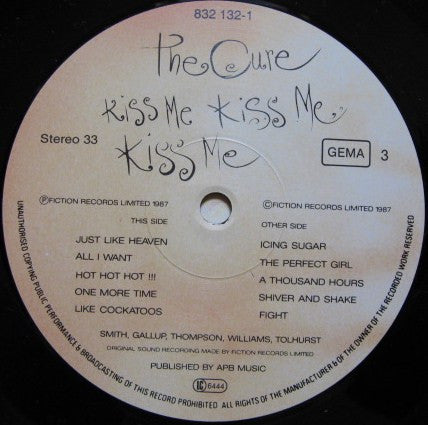 The Cure - Kiss Me Kiss Me Kiss Me (LP Tweedehands)