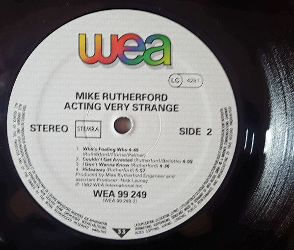 Mike Rutherford - Acting Very Strange (LP Tweedehands)