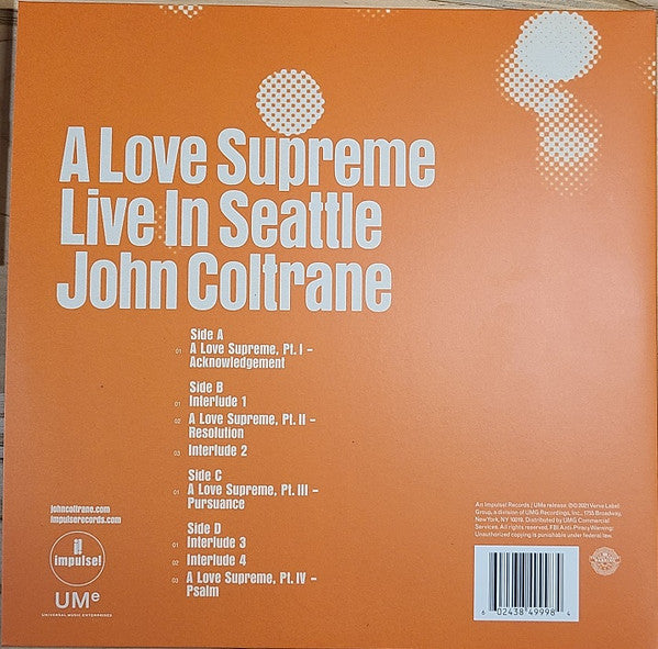 John Coltrane - A love supreme: live in seattle (LP)