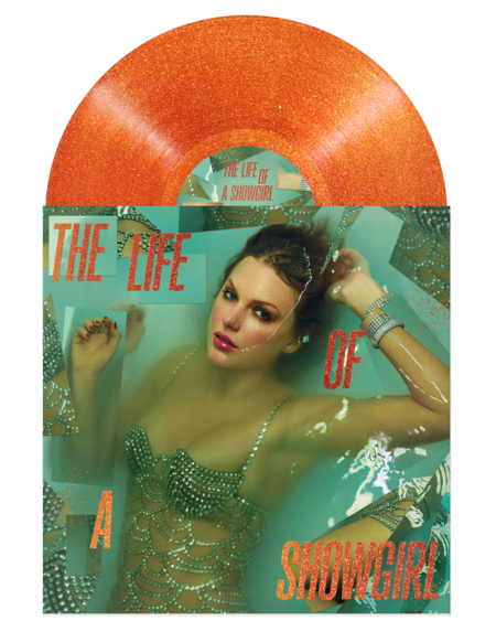 Taylor Swift - The Life of a Showgirl - Portofino Orange Glitter Vinyl (LP)