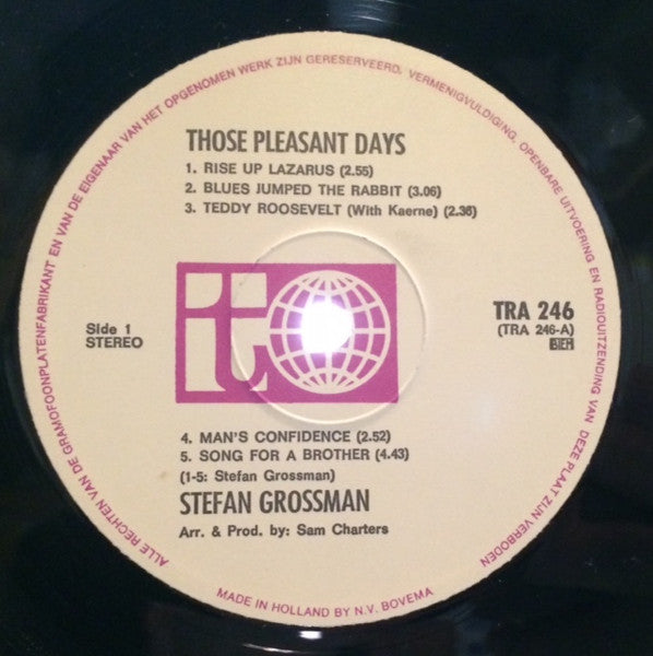 Stefan Grossman - Those Pleasant Days (LP Tweedehands)