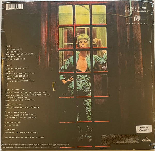 David Bowie - David Bowie - The Rise And Fall Of Ziggy Stardust And The Spiders From Mars  (LP)