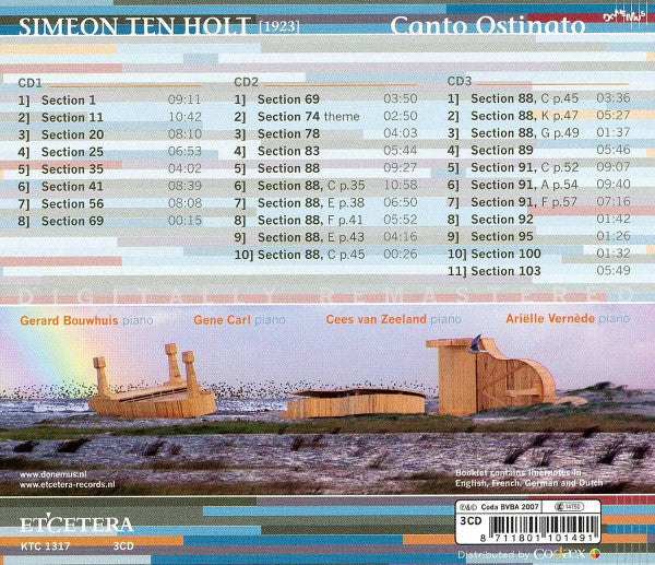 S. Ten Holt - Canto ostinato - live at the concertgebouw (CD) - Discords.nl