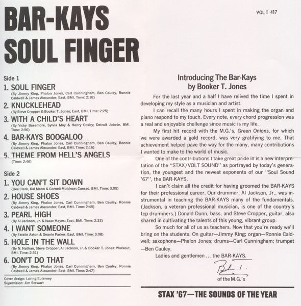 Bar-Kays - Soul Finger (CD)