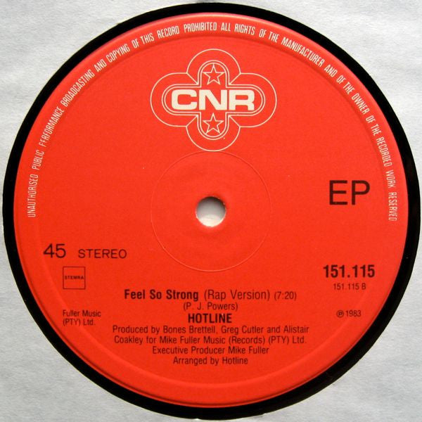 Hotline (3) - Feel So Strong (12" Tweedehands) - Discords.nl