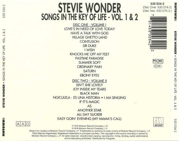 Stevie Wonder - Songs In The Key Of Life (CD Tweedehands)