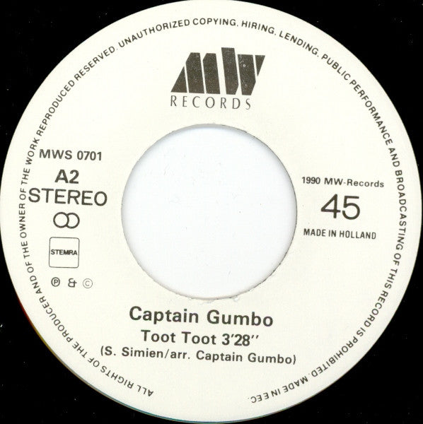 Captain Gumbo - Allons A Lafayette / Toot Toot (7-inch Tweedehands) - Discords.nl