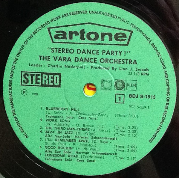 VARA-Dansorkest / Charlie Nederpelt - Stereo Dance Party (LP Tweedehands) - Discords.nl