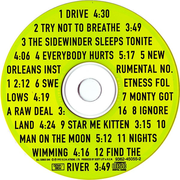 R.E.M. - Automatic For The People (CD Tweedehands)