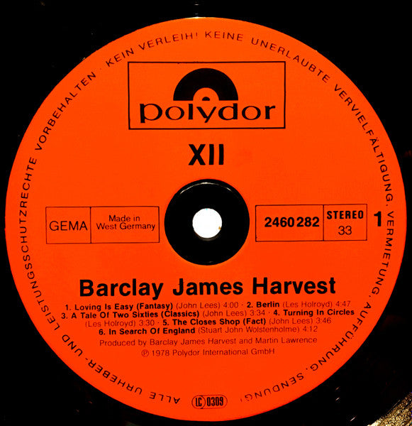Barclay James Harvest - XII (LP Tweedehands) - Discords.nl