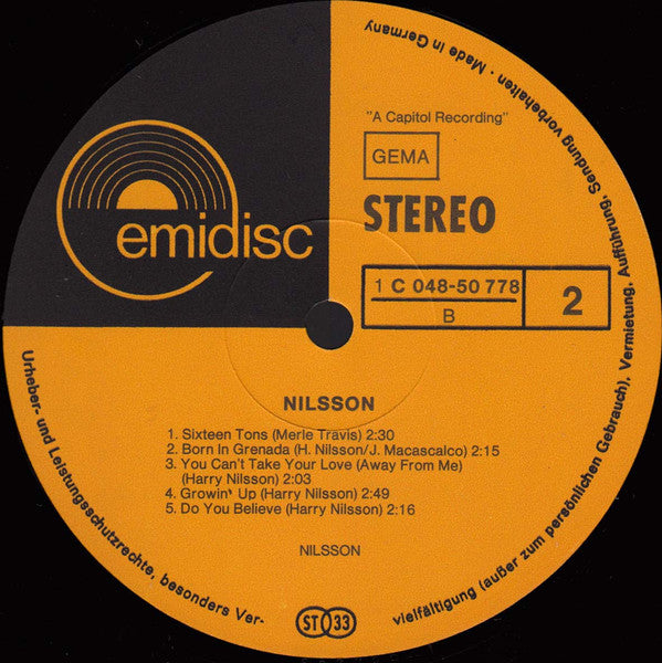 Harry Nilsson - Nilsson (LP Tweedehands)
