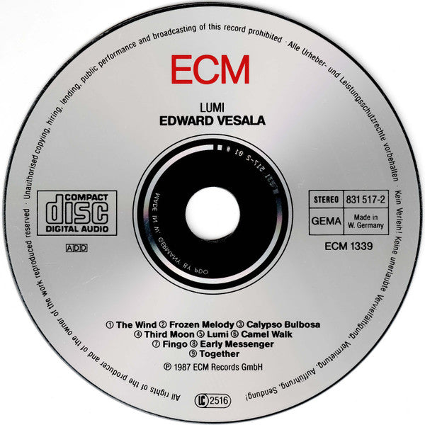 Edward Vesala - Lumi (CD Tweedehands) - Discords.nl