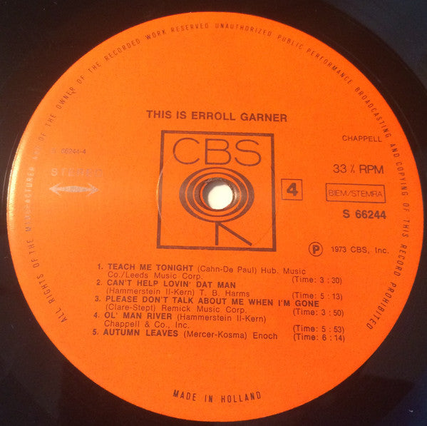 Erroll Garner - This Is Erroll Garner (LP Tweedehands)