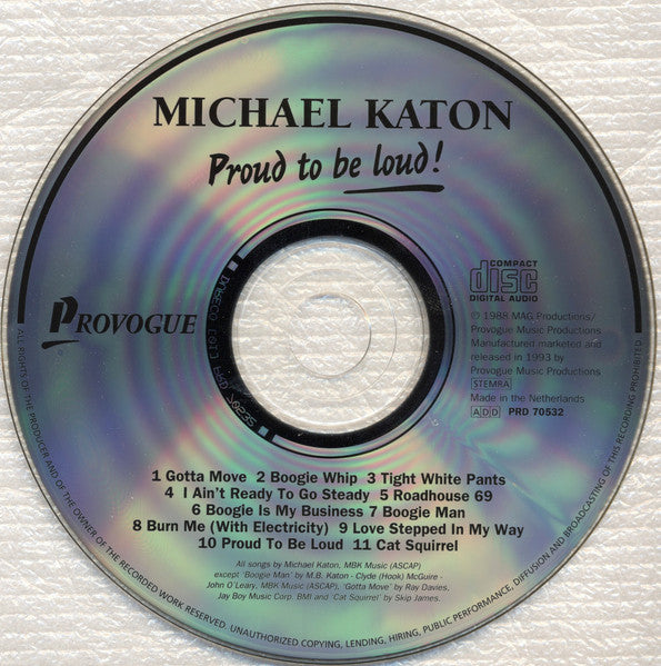 Michael Katon - Proud To Be Loud! (CD Tweedehands)