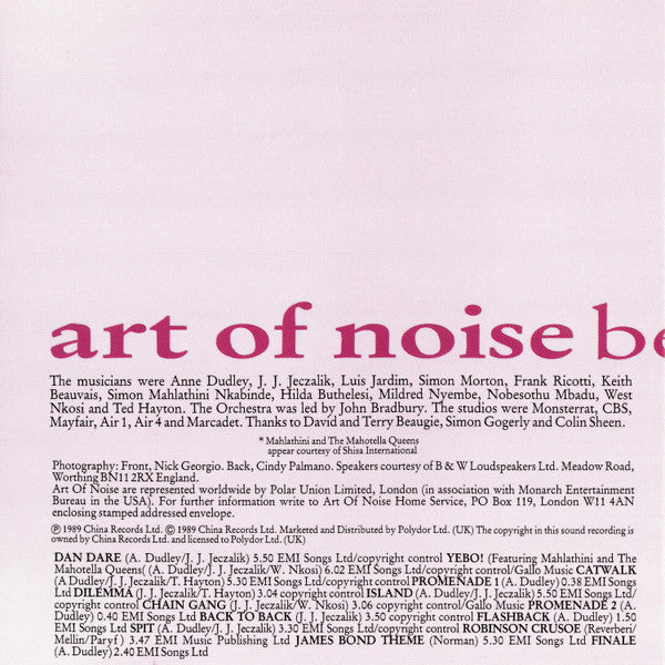 Art Of Noise, The - Below The Waste (CD Tweedehands)
