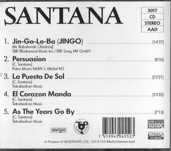 Santana - Santana (CD Tweedehands) - Discords.nl