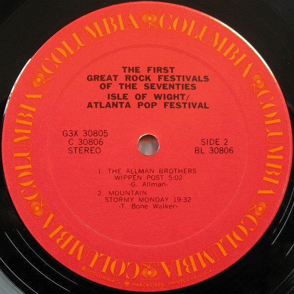 Various - The First Great Rock Festivals Of The Seventies - Isle Of Wight / Atlanta Pop Festival (LP Tweedehands)