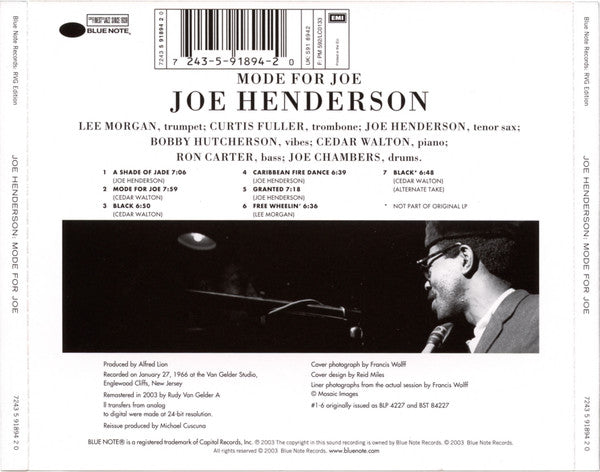 Joe Henderson - Mode For Joe (CD Tweedehands)