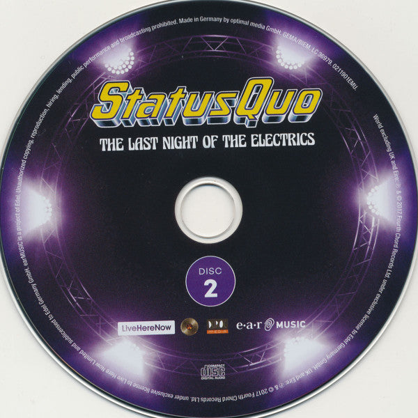 Status Quo - The Last Night Of The Electrics (CD)