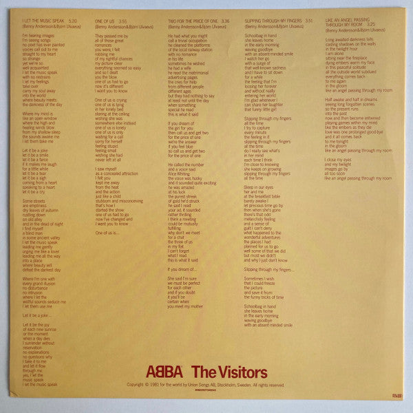 ABBA - ABBA - The Visitors  (LP)