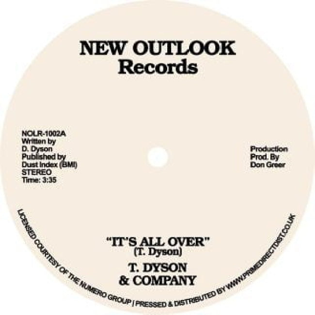 T Dyson & Company - 7- it's all over / first time (12-inch)